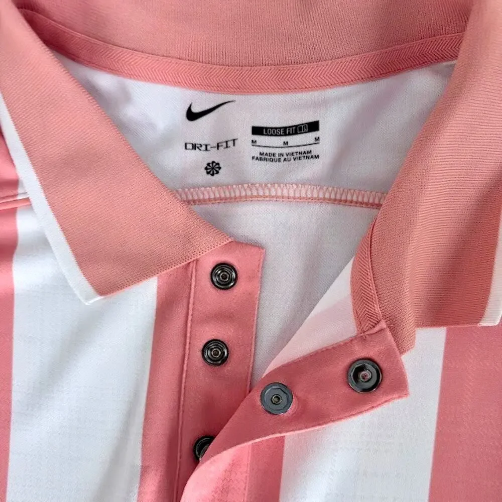 Nike Fairway Fresh Golf Polo Men’s M Dri-FIT Orange Frost Tartan NWT IB0229-835
